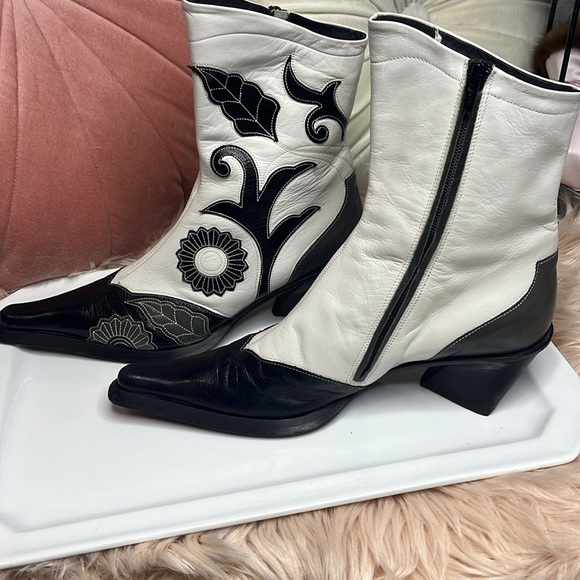 MATERIA PRIMA by GOFFREDO FANTINI LEATHER BOOTS VINTAGE SIZE 10 Never worn - Picture 6 of 10